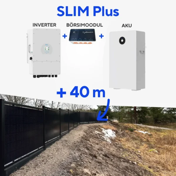 Solar Aed 40m + Komplekt SLIM (16 kWh)