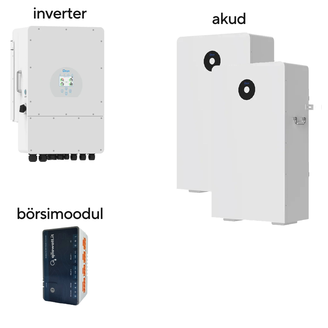 SLIM Plus Deye 16kWh energiasalvesti komplekt